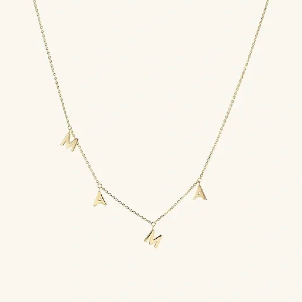 New Mejuri Mama Letter Necklace
